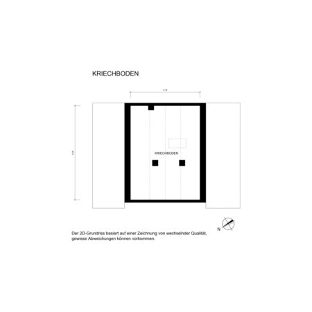 Grundriss 2D Kriechboden VH