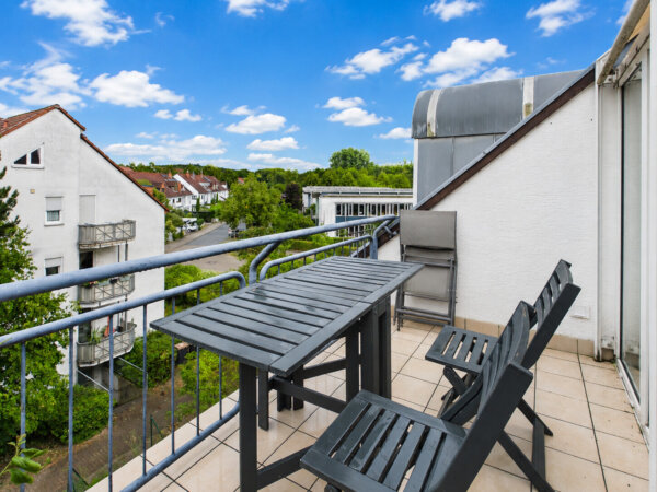 schöner Ostbalkon