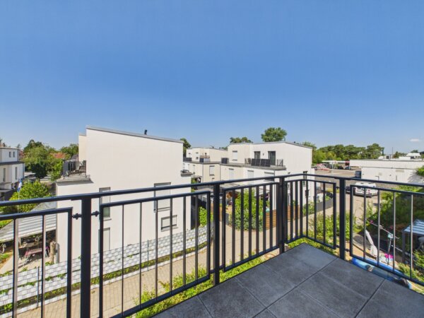 schöne Aussicht vom Balkon