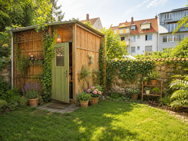 praktische Gartenhütte - visualisiert