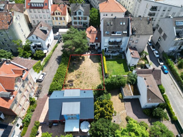 Ihr Garten von oben makiert