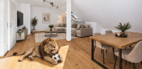 SCHWIND IMMOBILIEN – Dachgeschoss-Traum: 3 Zimmer mit Garage