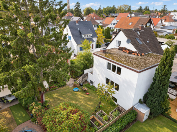 der Garten von oben
